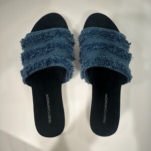 Rebecca Minkoff Blue Slide Sandals